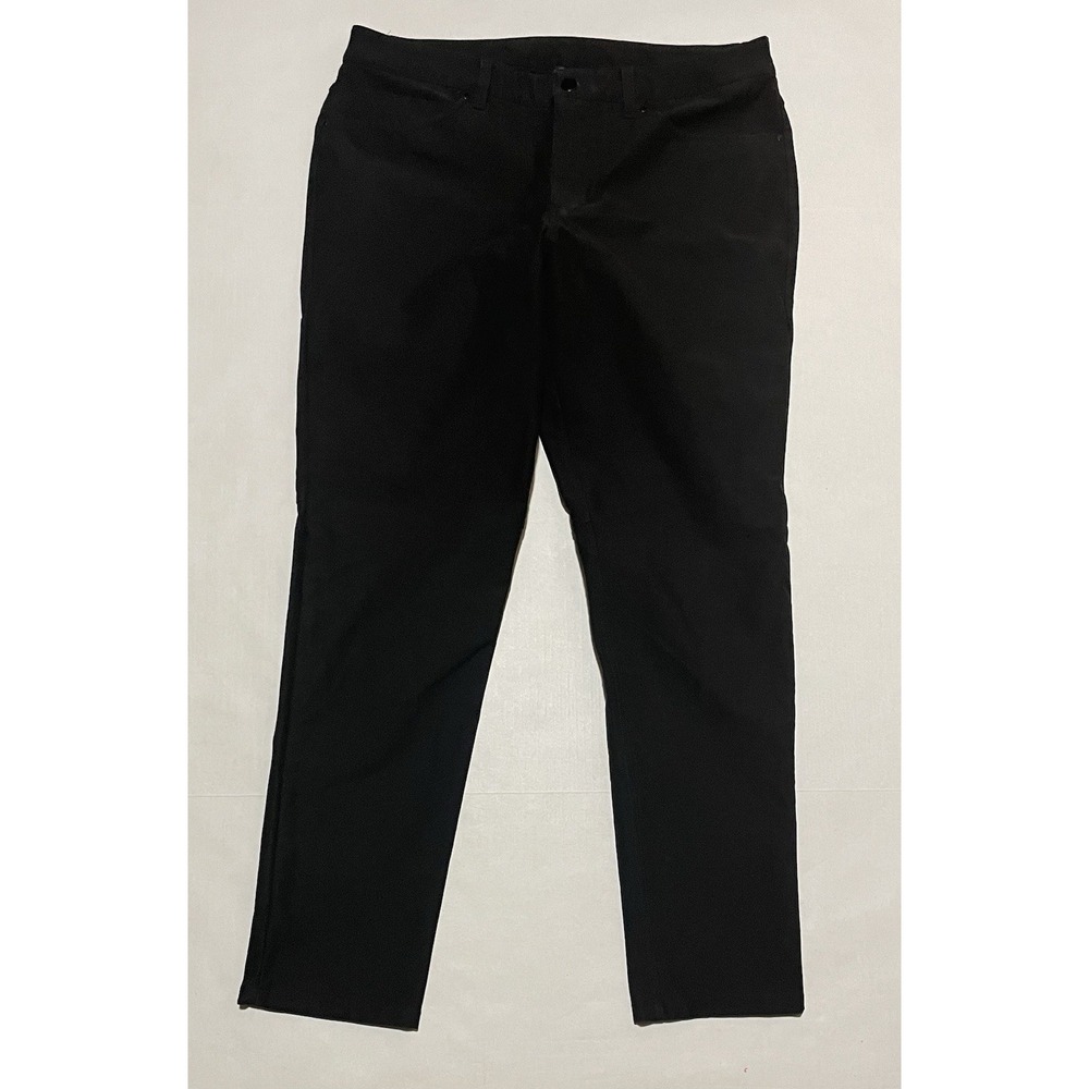 Lululemon ABC Pants Classic Fit Mens 34 X 30.5 Black Chino LM5ABNS Casual